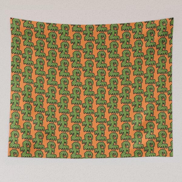 Item preview, Slimy green pound symbol with eyeballs designed and sold by spoop-n-save.