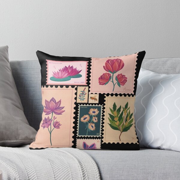 Item preview, Vintage flower stamps  designed and sold by Navkriti.