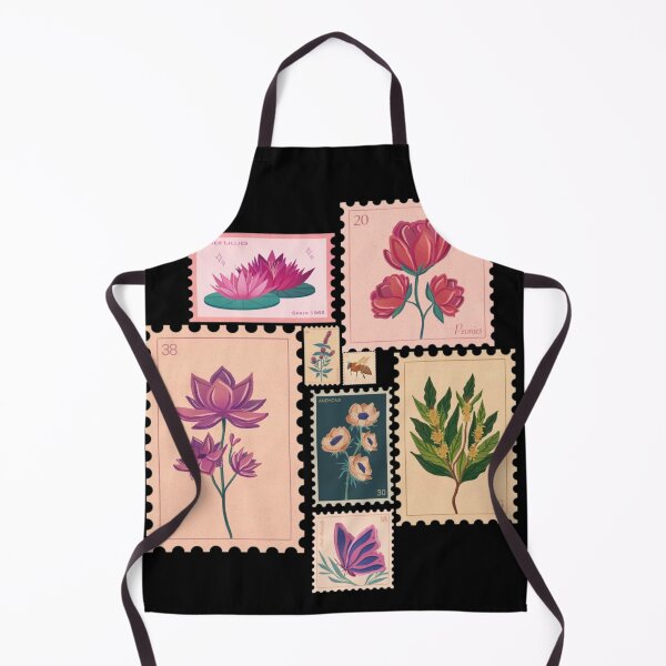 Item preview, Vintage flower stamps designed and sold by Navkriti.