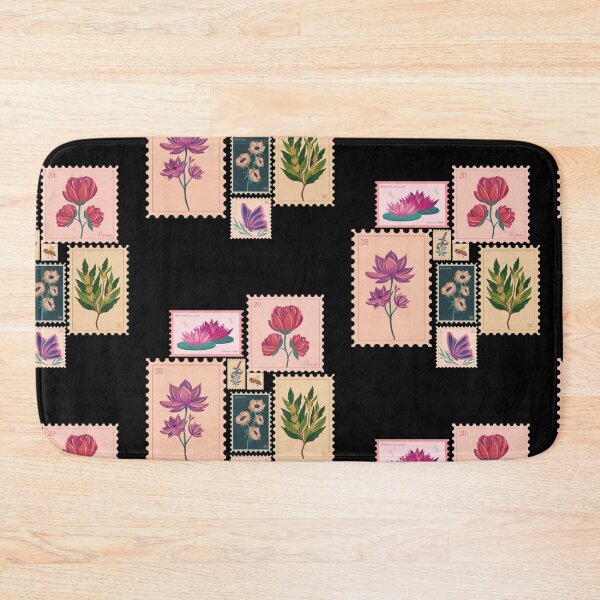 Item preview, Vintage flower stamps  designed and sold by Navkriti.