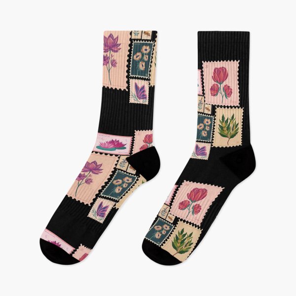 Item preview, Vintage flower stamps  designed and sold by Navkriti.