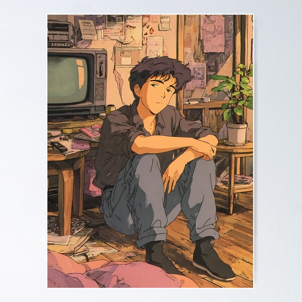Item preview, Chill Lofi Anime Boy designed and sold by bapupa.