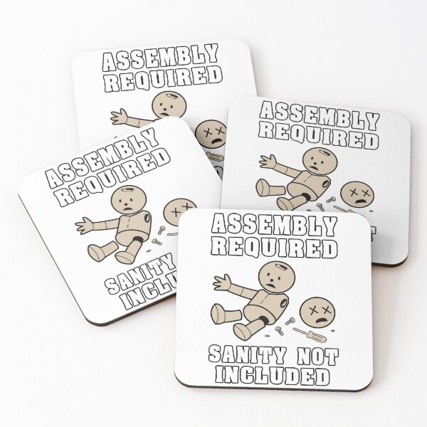 Item preview, Assembly Required (Sanity Not Included) – DIY Disaster Humor designed and sold by DG-ShopLT.