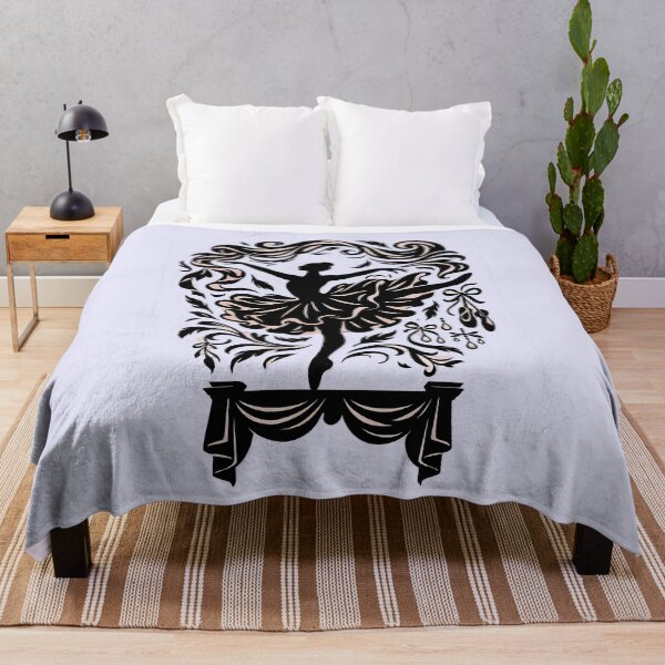 Item preview, Elegant Ballerina Silhouette Ornate Swirl Ballet Dance Design designed and sold by Shoot-The-Moon.