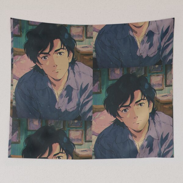 Item preview, Cozy Lofi Anime Boy designed and sold by bapupa.