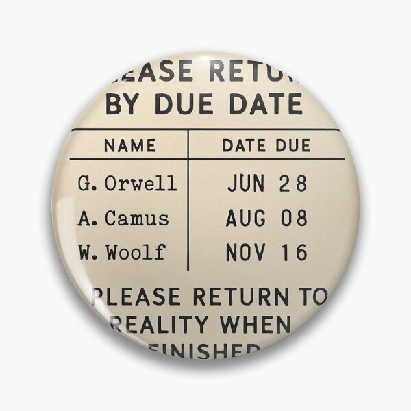 Item preview, Due Date Sticker. Vintage Literary Humor designed and sold by LibrariumStudio.