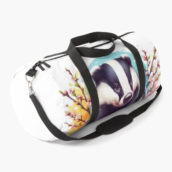 Item preview, A beautiful badger surrounded by colorful leaves and flowers designed and sold by Marcoshop10.