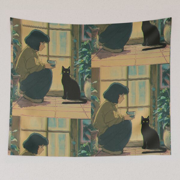 Item preview, Dreamy Lofi Cat designed and sold by bapupa.