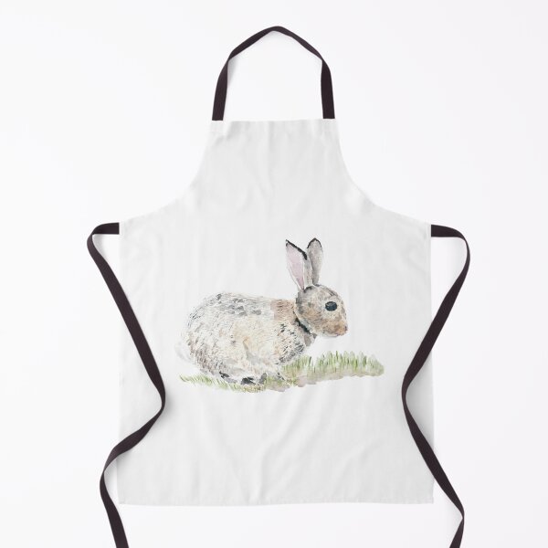 Item preview, cute grey rabbit watercolour  designed and sold by ColorandColor.