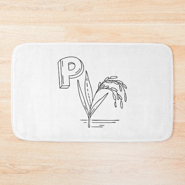 Item preview, An illustration of letter P stand for paddy designed and sold by rasagamastore.