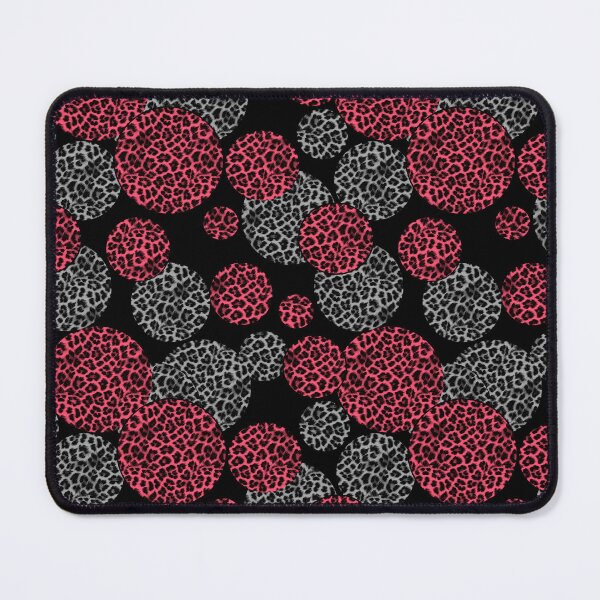 Item preview, Large polka dots with leopard print in red and sulfur colors designed and sold by fuzzyfox.