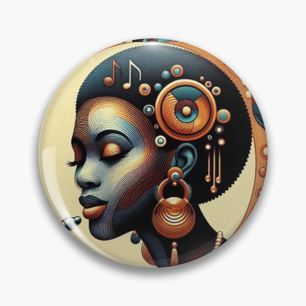 Item preview,  A Female African Jazz Musician (1950s style) designed and sold by PrintAfricanArt.