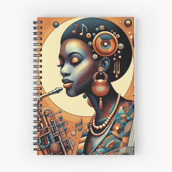 Item preview,  A Female African Jazz Musician (1950s style) designed and sold by PrintAfricanArt.