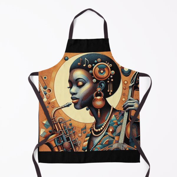 Item preview,  A Female African Jazz Musician (1950s style) designed and sold by PrintAfricanArt.