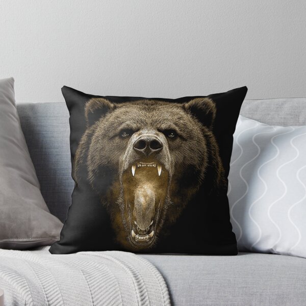 Item preview, Grizzly Bear Hike Camp Vintage Angry Brown Bear designed and sold by JRRTs.