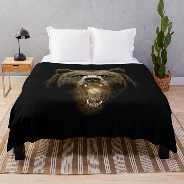 Item preview, Grizzly Bear Hike Camp Vintage Angry Brown Bear designed and sold by JRRTs.