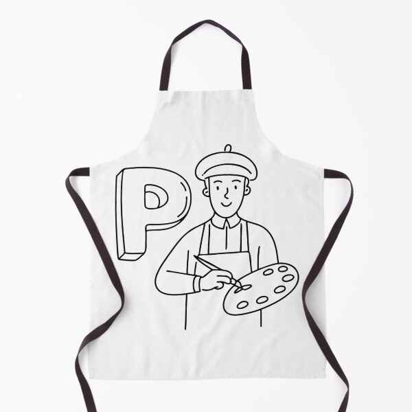 Item preview, An illustration of letter P stand for painter designed and sold by rasagamastore.