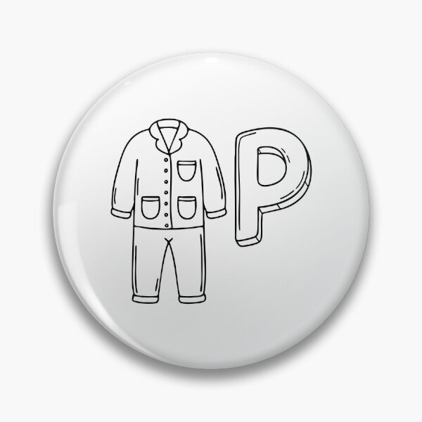 Item preview, An illustration of letter P stand for pajamas designed and sold by rasagamastore.