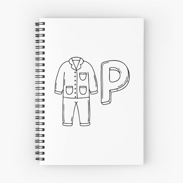 Item preview, An illustration of letter P stand for pajamas designed and sold by rasagamastore.