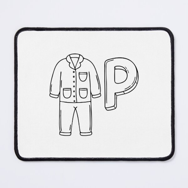 Item preview, An illustration of letter P stand for pajamas designed and sold by rasagamastore.