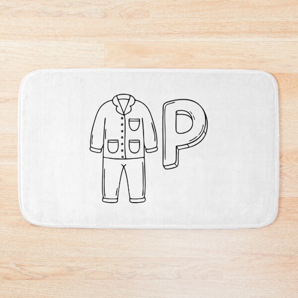 Item preview, An illustration of letter P stand for pajamas designed and sold by rasagamastore.