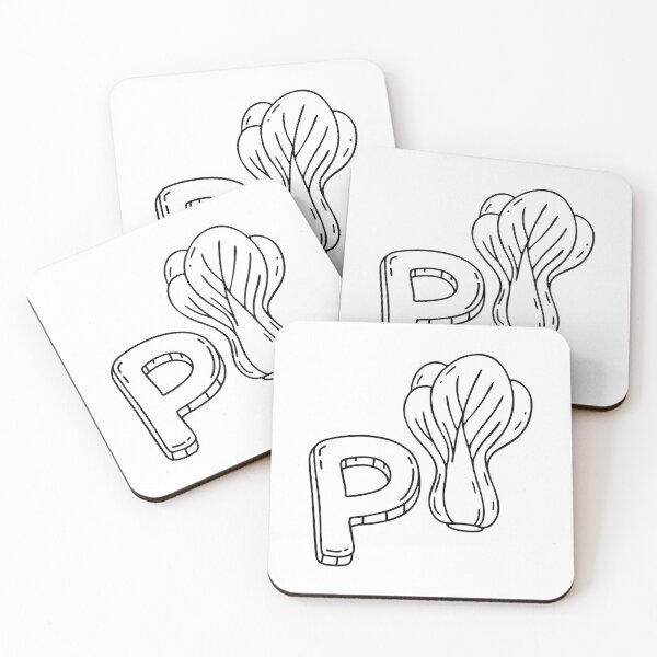 Item preview, An illustration of letter P stand for pakchoi designed and sold by rasagamastore.
