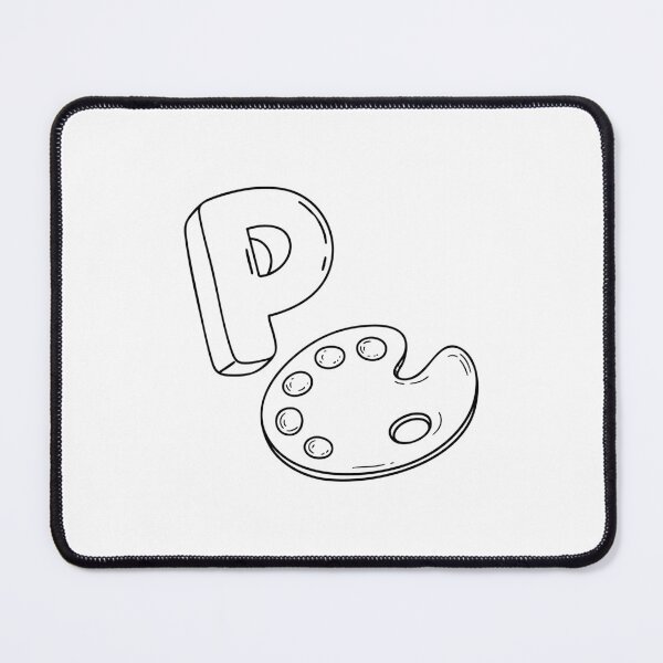 Item preview, An illustration of letter P stand for palette designed and sold by rasagamastore.