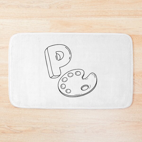 Item preview, An illustration of letter P stand for palette designed and sold by rasagamastore.