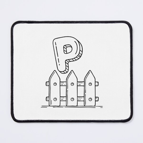 Item preview, An illustration of letter P stand for palisade designed and sold by rasagamastore.
