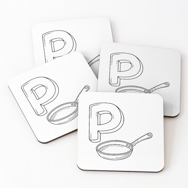 Item preview, An illustration of letter P stand for pan designed and sold by rasagamastore.