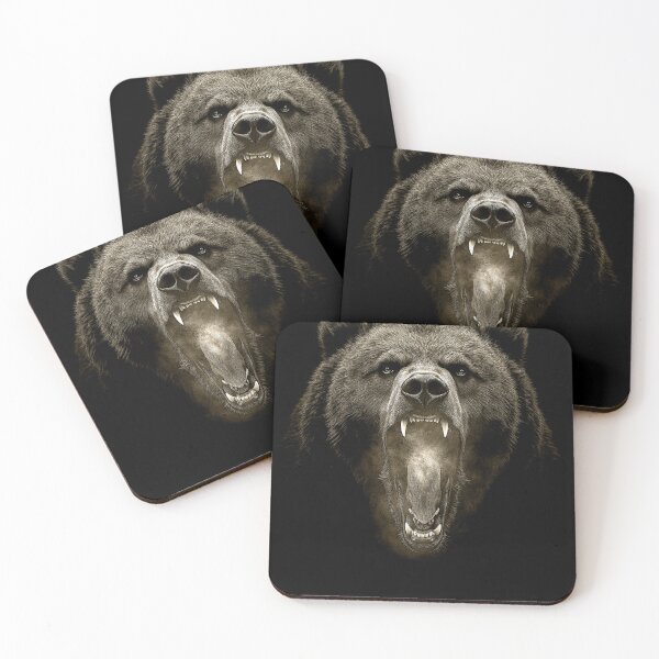 Item preview, Grizzly Bear Hike Camp Vintage Angry Brown Bear designed and sold by JRRTs.