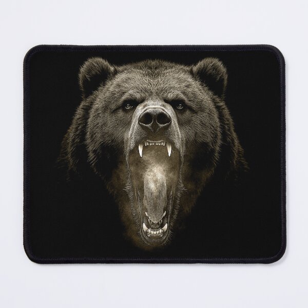Item preview, Grizzly Bear Hike Camp Vintage Angry Brown Bear designed and sold by JRRTs.