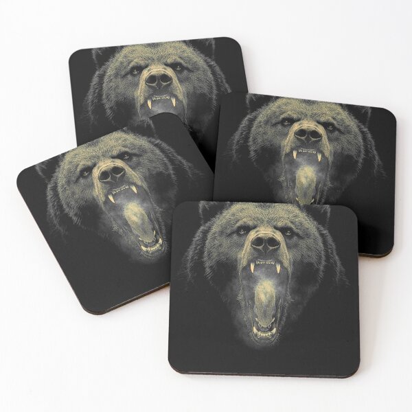 Item preview, Grizzly Bear Hike Camp Vintage Angry Brown Bear designed and sold by JRRTs.