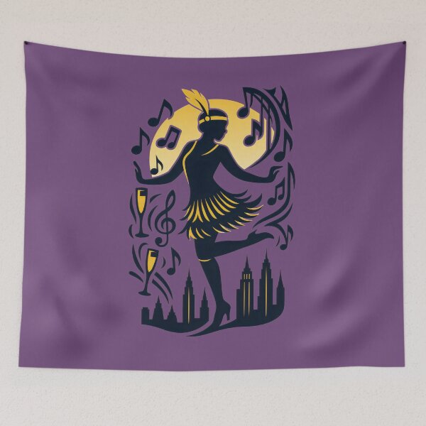 Item preview, Roaring Twenties Flapper Dance Jazz Age Art Deco Design designed and sold by Shoot-The-Moon.
