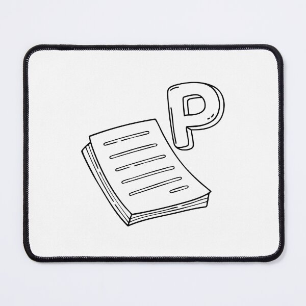 Item preview, An illustration of letter P stand for paper designed and sold by rasagamastore.