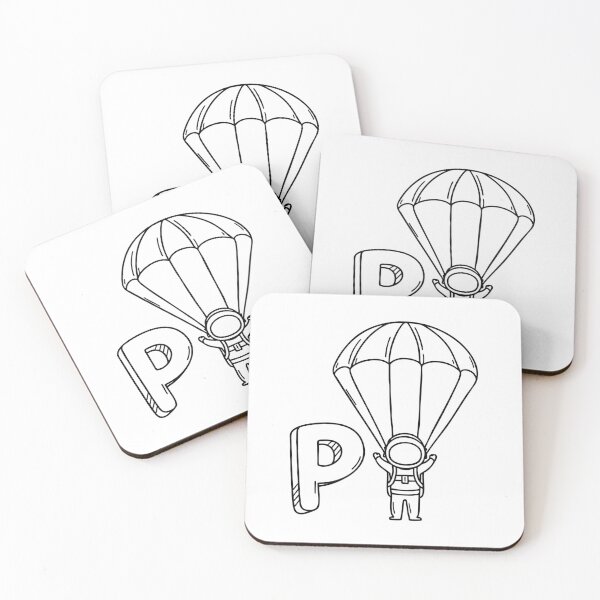 Item preview, An illustration of letter P stand for parachute designed and sold by rasagamastore.