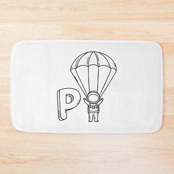 Item preview, An illustration of letter P stand for parachute designed and sold by rasagamastore.