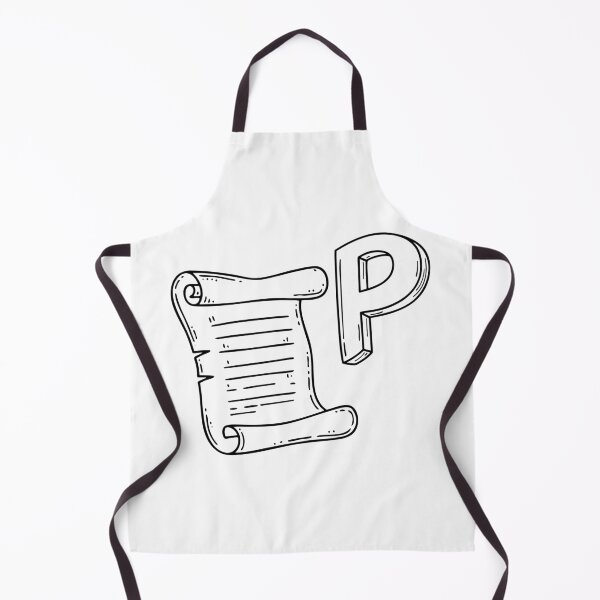 Item preview, An illustration of letter P stand for parchment designed and sold by rasagamastore.