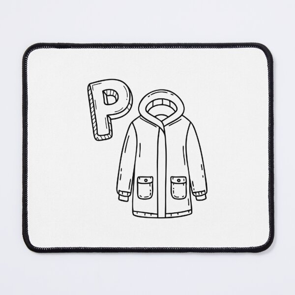 Item preview, An illustration of letter P stand for parka designed and sold by rasagamastore.
