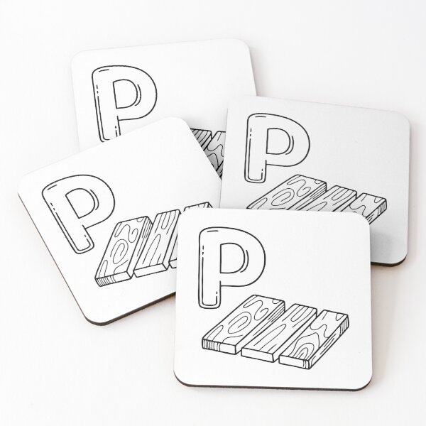 Item preview, An illustration of letter P stand for parquet designed and sold by rasagamastore.