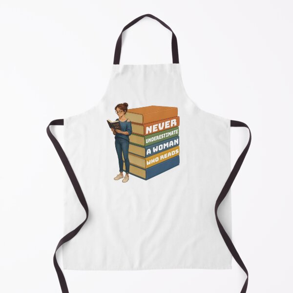 Item preview, Never Underestimate a woman who reads designed and sold by Jhullie.