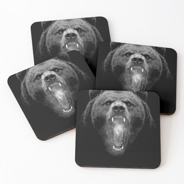 Item preview, Grizzly Bear Hike Camp Vintage Angry Brown Bear designed and sold by JRRTs.
