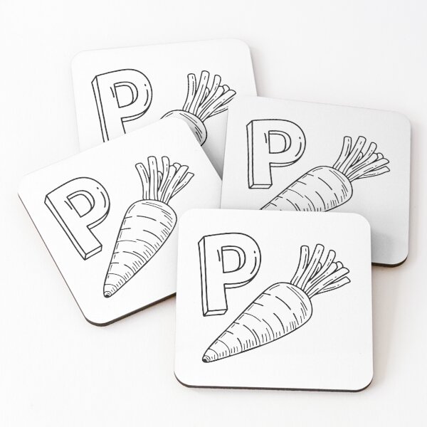 Item preview, An illustration of letter P stand for parsnip designed and sold by rasagamastore.
