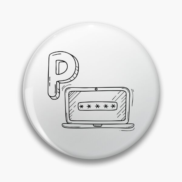 Item preview, An illustration of letter P stand for password designed and sold by rasagamastore.
