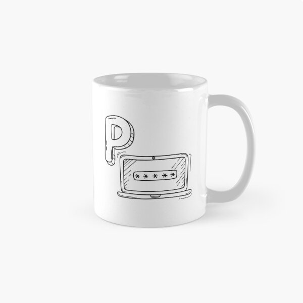 Item preview, An illustration of letter P stand for password designed and sold by rasagamastore.