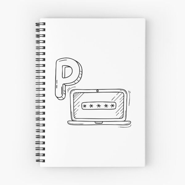 Item preview, An illustration of letter P stand for password designed and sold by rasagamastore.