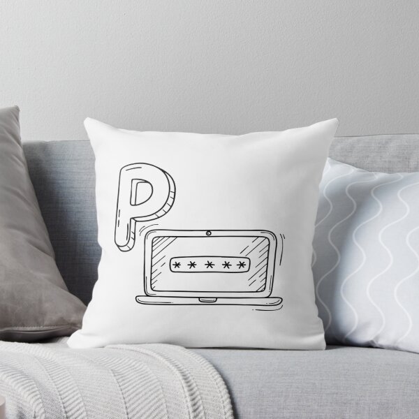 Item preview, An illustration of letter P stand for password designed and sold by rasagamastore.