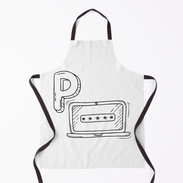 Item preview, An illustration of letter P stand for password designed and sold by rasagamastore.
