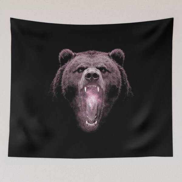 Item preview, Grizzly Bear Hike Camp Vintage Angry Brown Bear designed and sold by JRRTs.
