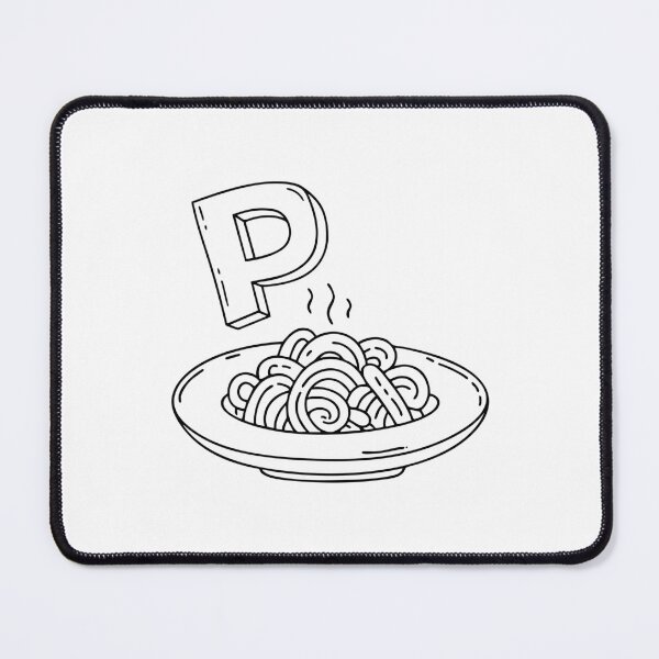 Item preview, An illustration of letter P stand for pasta designed and sold by rasagamastore.